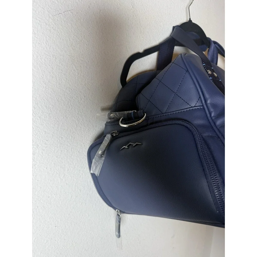Brand New The Dye Classic Golf Duffle Bag, Navy And Leather Stonebridge Ranch